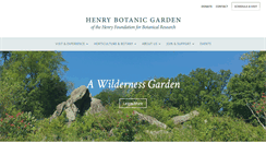 Desktop Screenshot of henrybotanicgarden.org