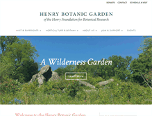 Tablet Screenshot of henrybotanicgarden.org